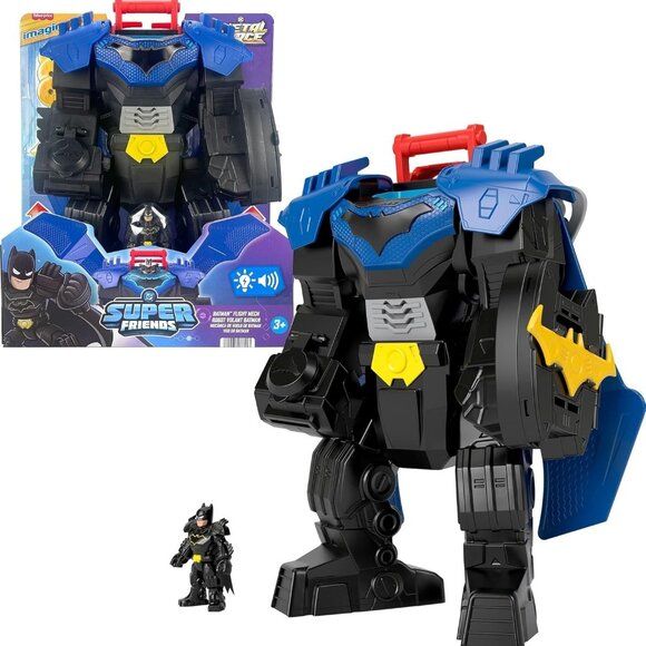 Imaginext DC Super Friends Batman Flight Mech with Lights Sounds Motion & Figure - Picture 1 of 7